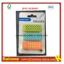 High Quality Beveled PVC Eraser with Nice Design